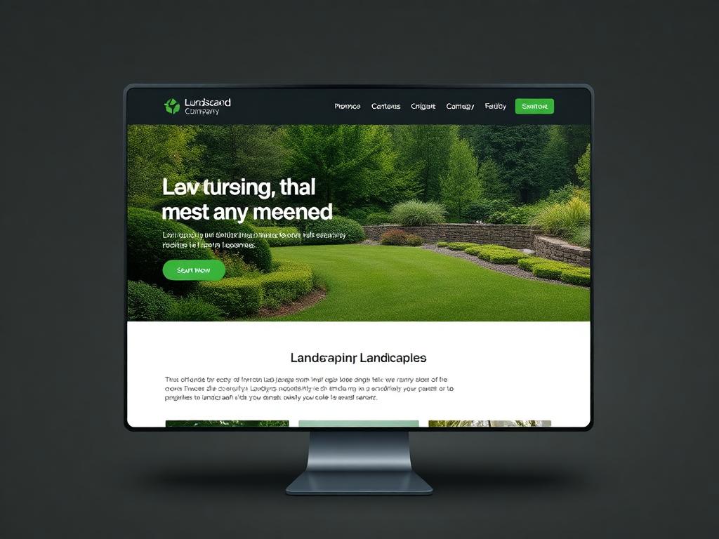 Northline Landscaping website homepage designed by Sunward Web Design