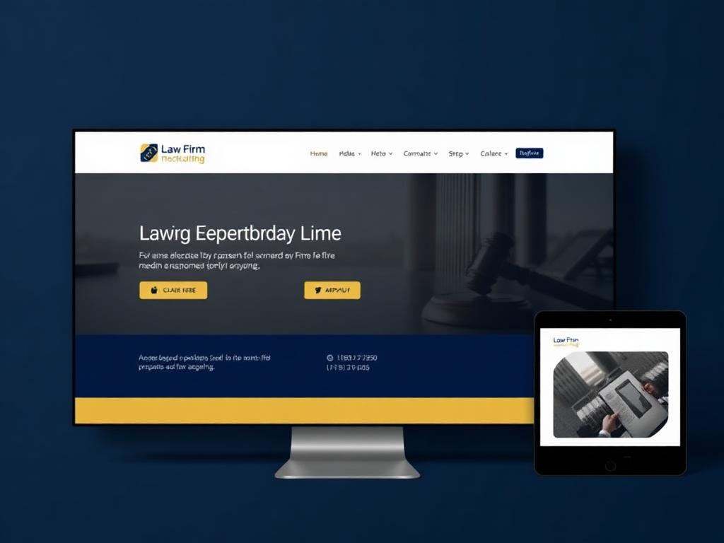 Mercer & Vale Law website homepage designed by Sunward Web Design